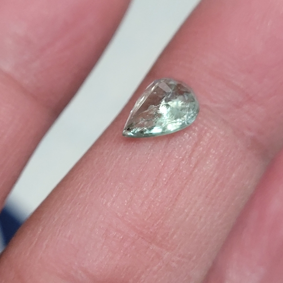 Natural pariaba tourmaline Brazil 1.28 carat pear loose gem - Picture 5 of 15